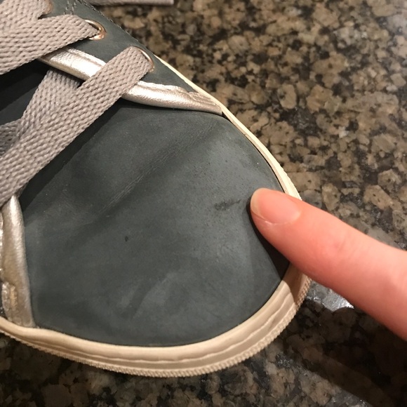 SOLD - Tods Blue & Silver Lace-Up Casual Shoes - Picture 8 of 8